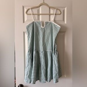 Women’s Green Gingham Dress